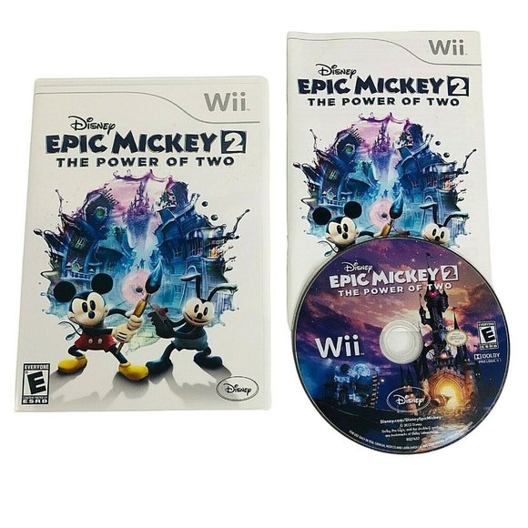 Disney Epic Mickey 2 The Power Of 2 Nintendo WII Complete Manual Manual Disc - Picture 1 of 8